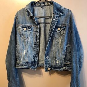 Cropped jean jacket
